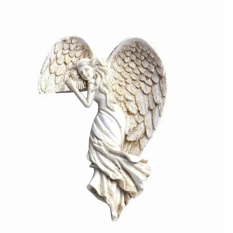 Angel Wings Home Gift Resin Craft Door Frame Ornament Indoor and Outdoor Garden Door Ornament