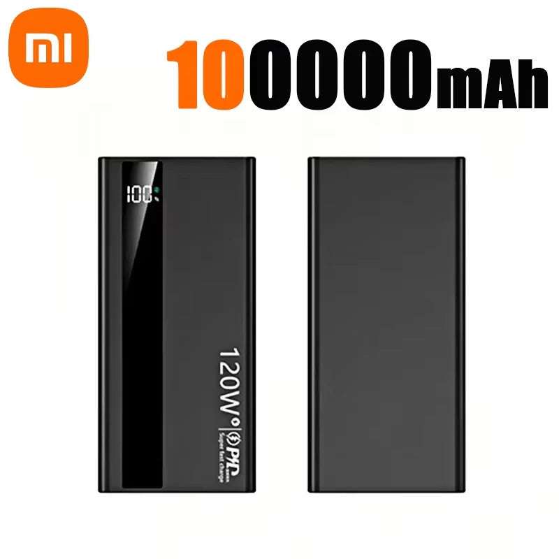 Xiaomi 120W 200000mAh Power Bank High Capacity Digital Display Fast Charging Powerbank Portable Battery Charger For iPhone Writings On The Wall 