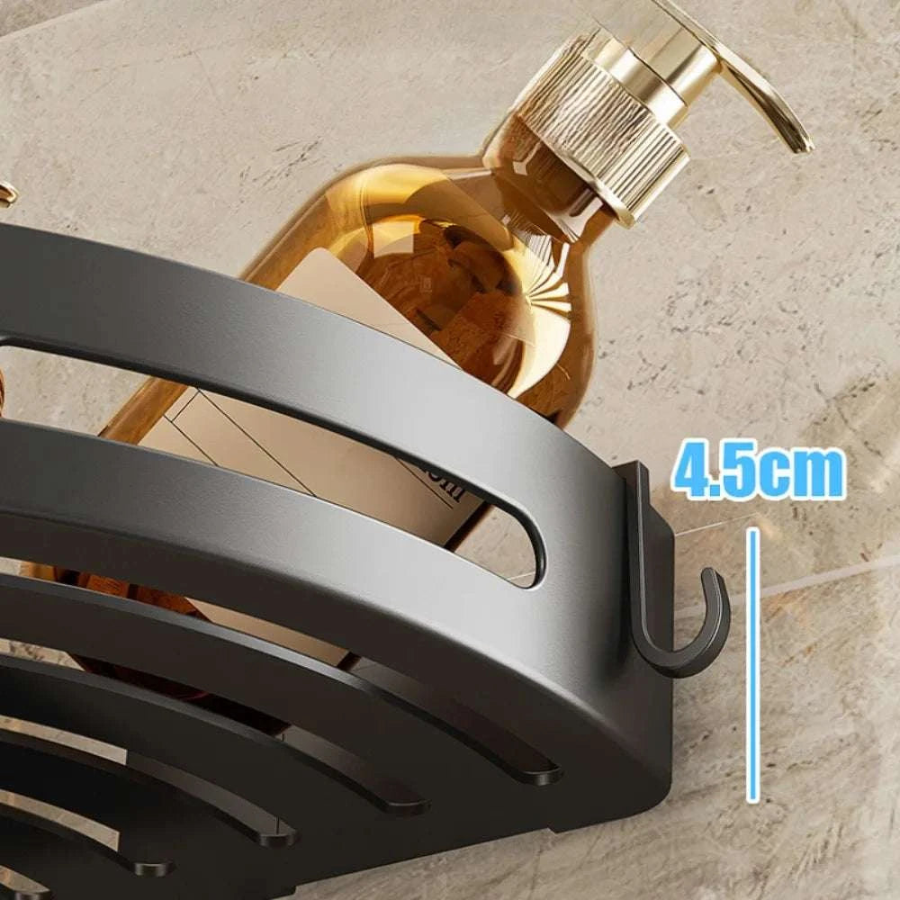1/2/3pcs plastics Bathroom Shampoo Holder Adhensive Shower Caddy Shelves Storage No Drill Shelf Corner Towel Holder Shelves Writings On The Wall 