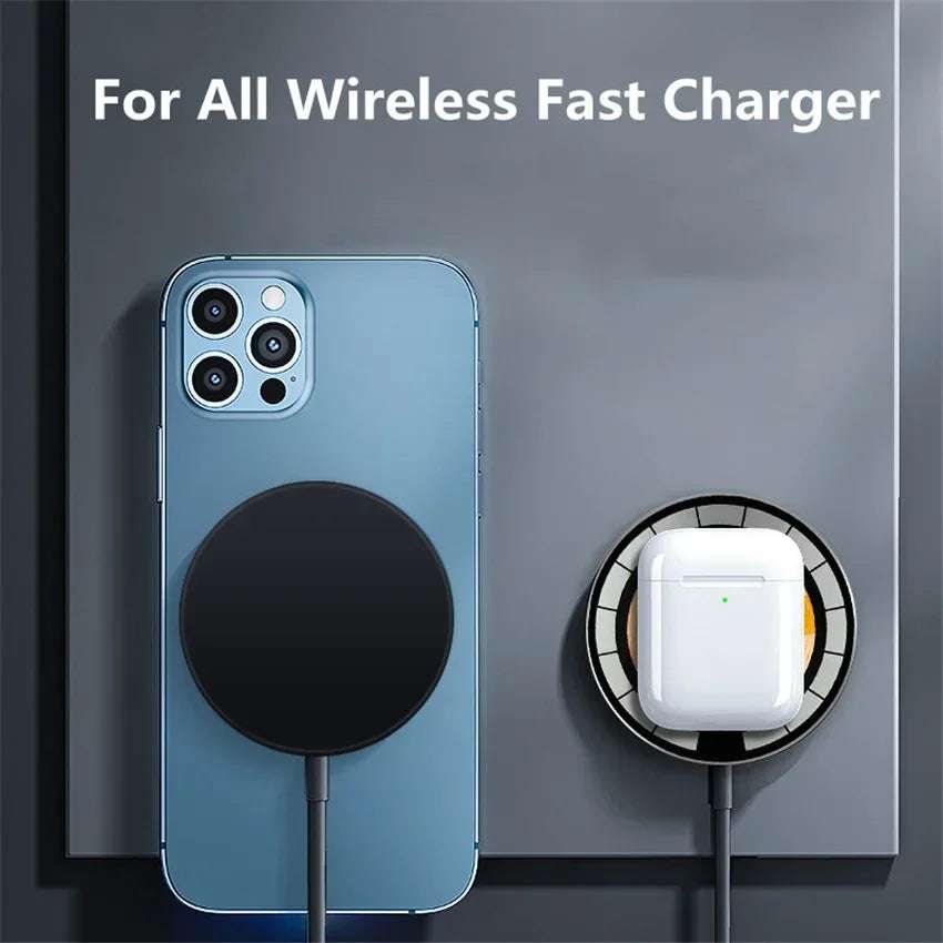 100W Magnetic Wireless Charger Pad Phone Chargers For iPhone 15 14 13 Pro Max Airpods Portable Macsafe PD Fast Charging Station Writings On The Wall 