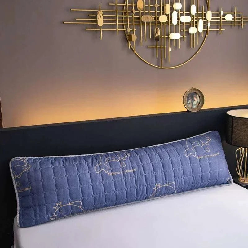 Solid Color Quilted Design Long Pillowcase Bedding Body Pillow Cover Pillow Case For Healthy Standard 48*120cm/48*150cm/48*180cm Writings On The Wall 
