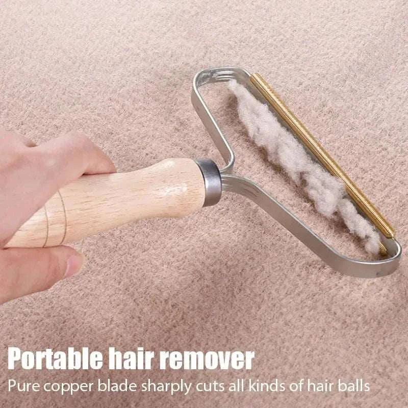 Pet Hair Remover Portable Manual Scraper Lint Cleaner Sticky Brush Cat Hair Removal Brush Hair Removal Tool Cat Accessories Writings On The Wall 