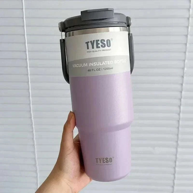 Tyeso Stainless Steel Coffee Cup Cold And Hot Double-layer Insulated Cup Tumbler Thermo Water Bottle Car Travel Mug Vacuum Cup Writings On The Wall 