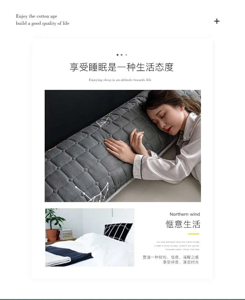 Solid Color Quilted Design Long Pillowcase Bedding Body Pillow Cover Pillow Case For Healthy Standard 48*120cm/48*150cm/48*180cm Writings On The Wall 
