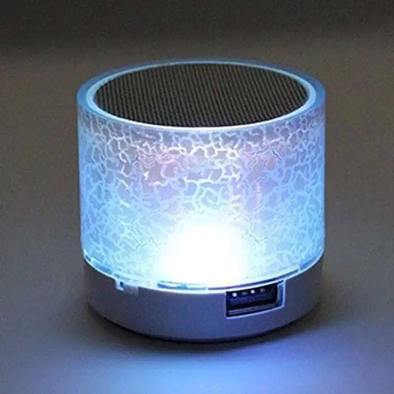 Mini Bluetooth Speaker Wireless Loudspeaker Crack LED SD Card USB Subwoofer Portable MP3 Music Sound Column for PC Mobile Phone Writings On The Wall 