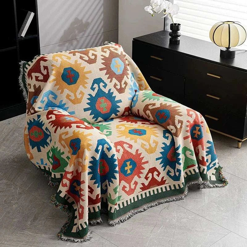 1pc Outdoor blanket, picnic mat, home bed sheet, checkered sofa, throwing camping blanket, tent mat, warm blanket, tear resistan Writings On The Wall 