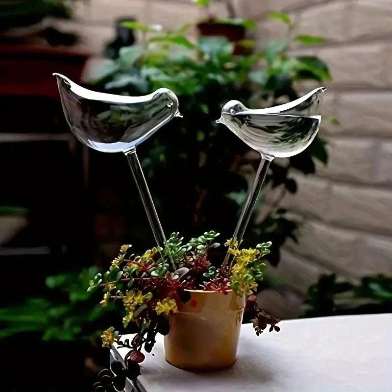 Imitation Glass Plastic Bird Automatic Water Dispenser Lazy Water Dispenser Travel Dripping Machine Lazy Water Dispenser Circula Writings On The Wall 