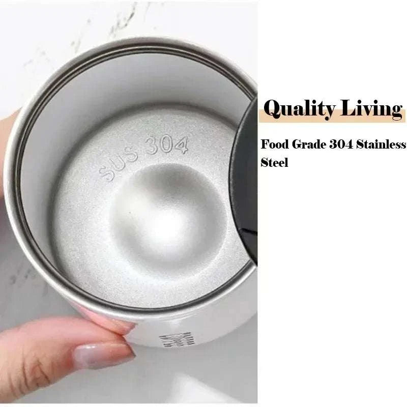 High Quality 304 Stainless Steel Travel Coffee Mug 400ML Double Wall Insulated Leak Proof Cup for Home Office Christmas Present Writings On The Wall 