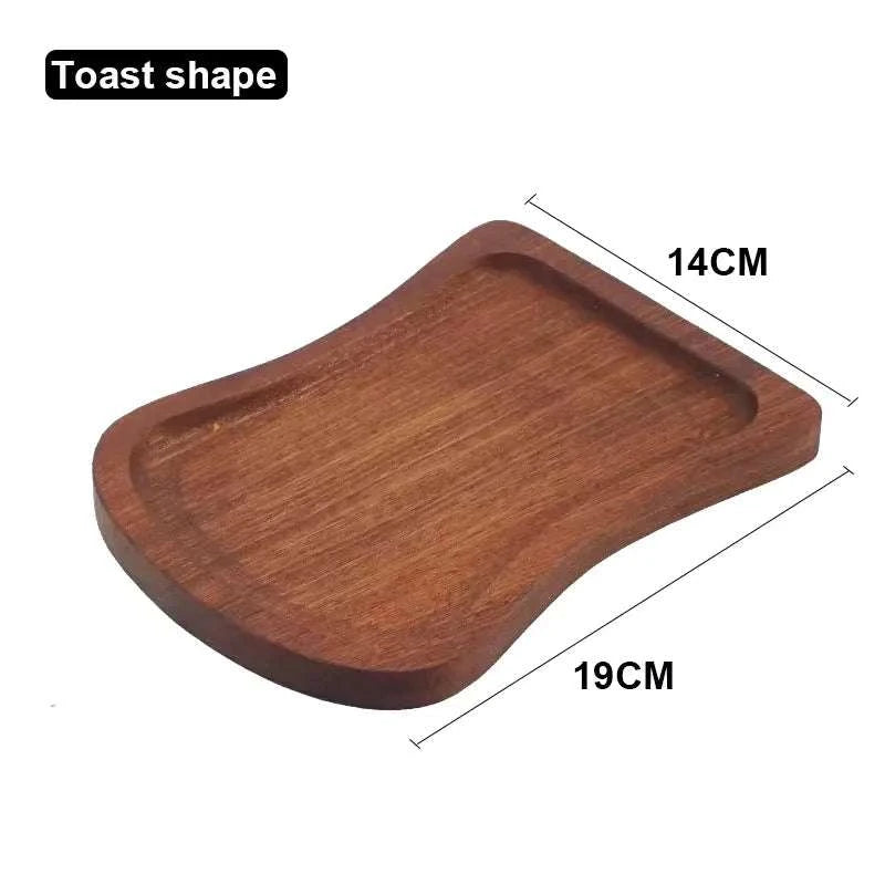 Walnut Wooden Tray Ins Wind Small Wooden Plate Japanese Rectangular Dinner Plate Cake Bread Coffee Tea Solid Wood Plate Tray Writings On The Wall 