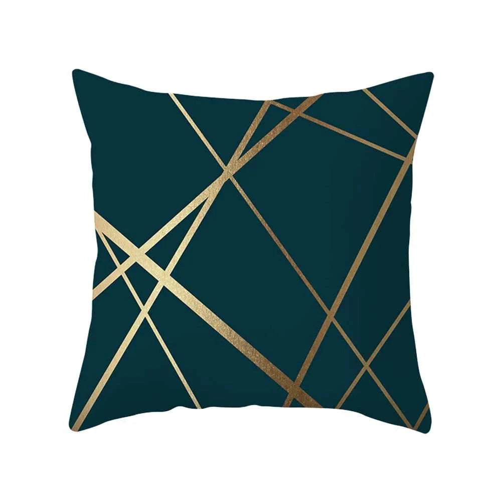 Geometric Abstraction Line printing Pillowcase Black green Cushion Cover Sofa Bedside Throw Pillowcover 45x45cm Home Decor Writings On The Wall 