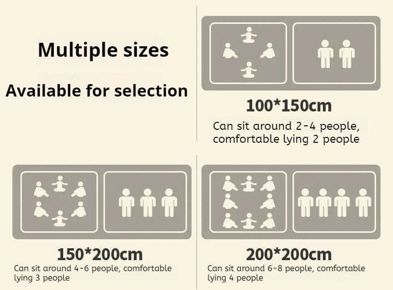 Waterproof Beach Mat Folding Mattress Portable Lightweight Picnic Mat ﻿Large Outdoor Camping Mat Writings On The Wall 