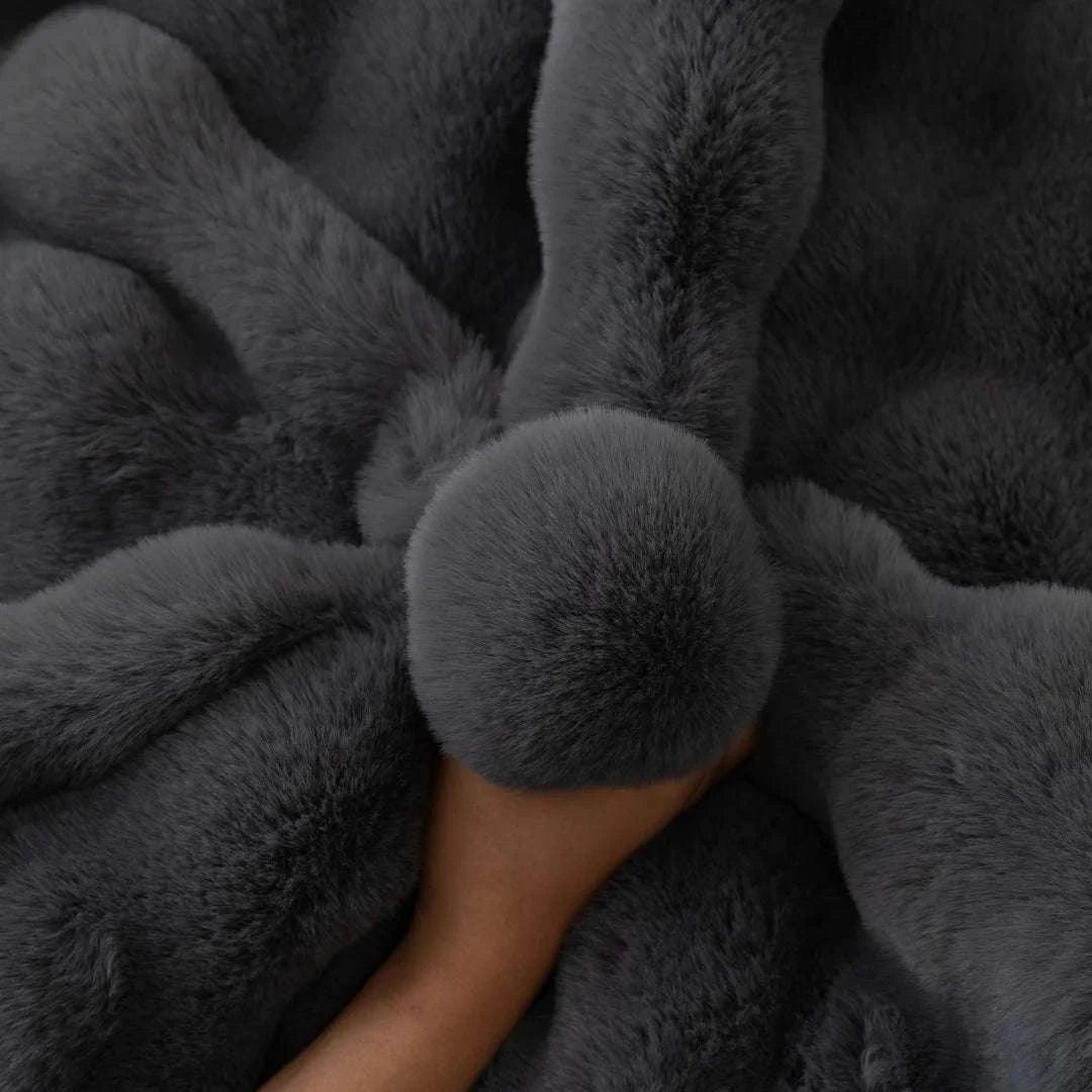 Thicken Imitation Rabbit Fur Plush Sofa Slipcover Non-slip Soft Sofa Towel Couch Cushion For Living Room Modern Home Decor Writings On The Wall 