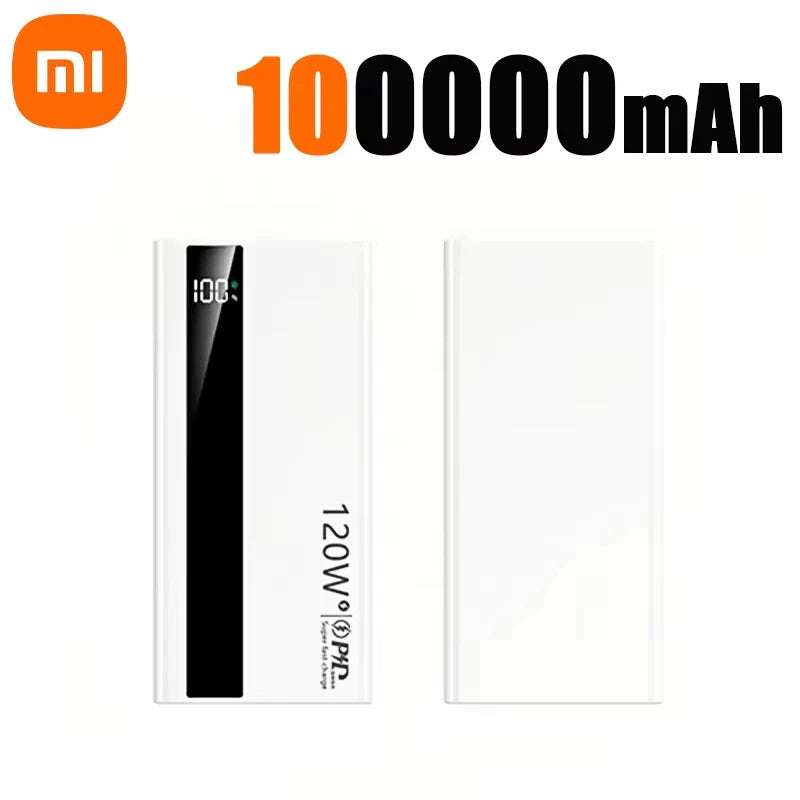 Xiaomi 120W 200000mAh Power Bank High Capacity Digital Display Fast Charging Powerbank Portable Battery Charger For iPhone Writings On The Wall 