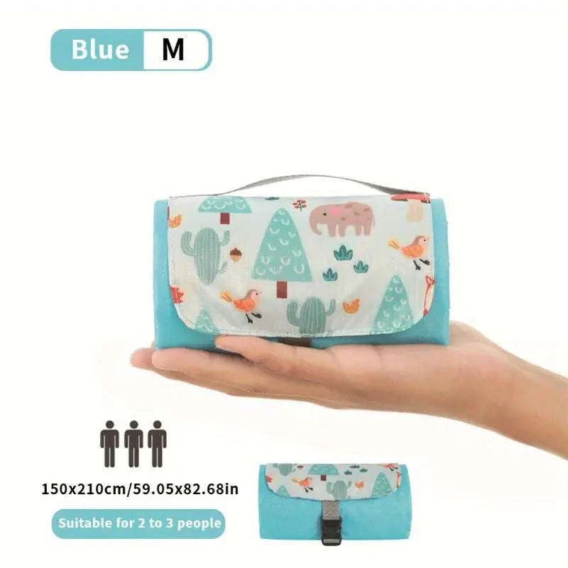 Pocket Size Waterproof Picnic Mat - Mini Foldable Beach Blanket Sand Proof Portable Outdoor Travel Mat Moisture Proof Writings On The Wall 