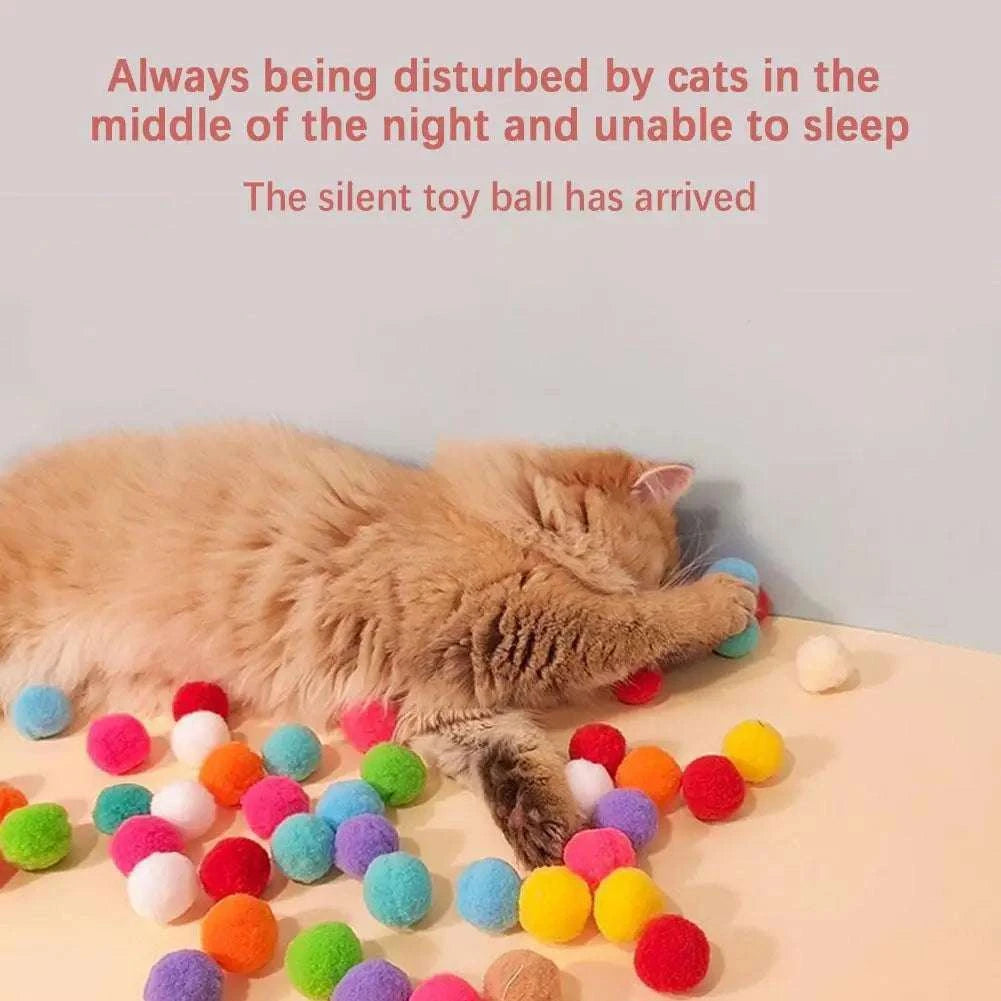 Cat Toys Interactive Launch Training Toy For Pet Kitten Creative Mini Shooting Gun Games Stretch Plush Ball Toys Pet Supplies Writings On The Wall 