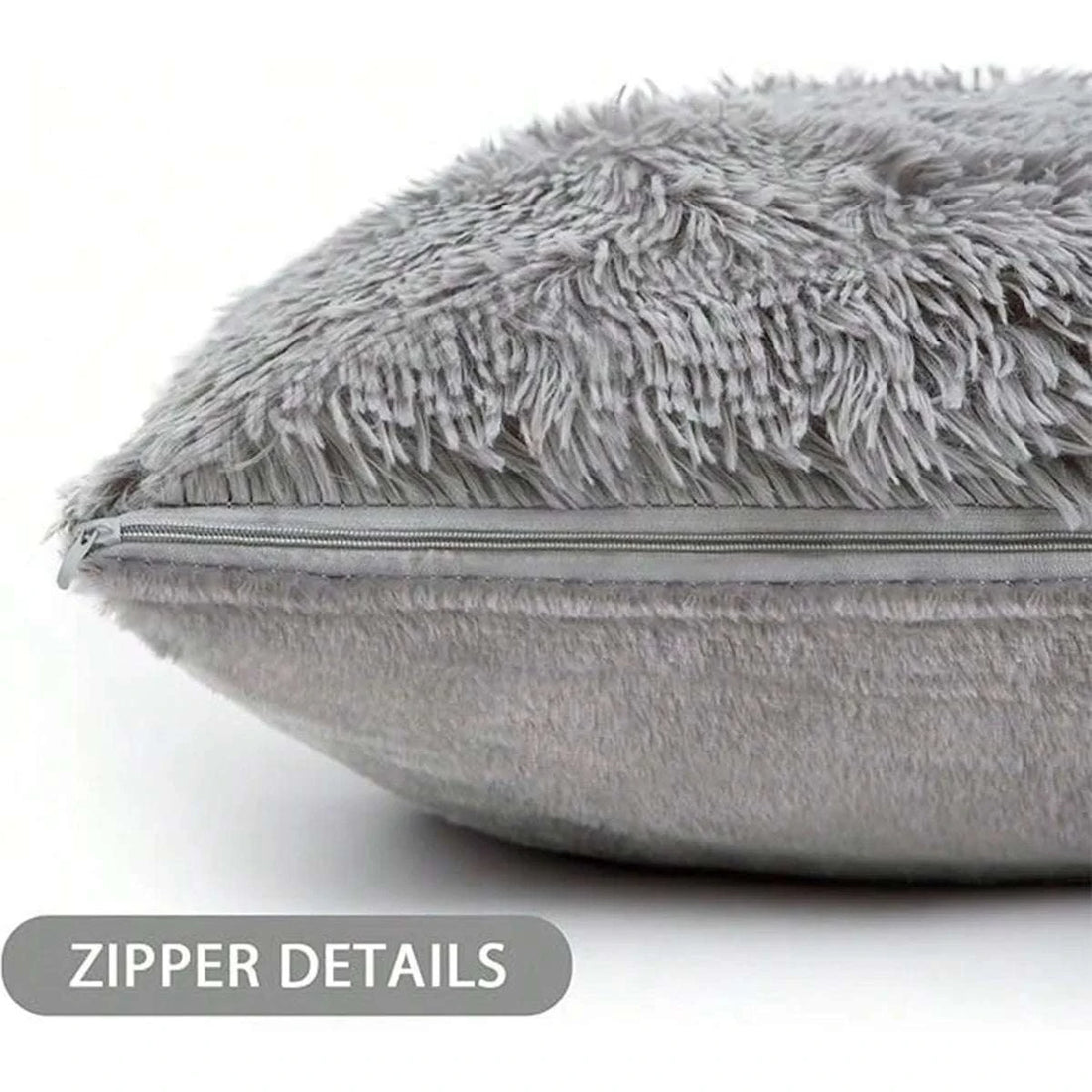 Pack of 2 Luxury Faux Fur Throw Pillow Cover Deluxe Decorative Plush Pillow Case Cushion Cover for Sofa Bedroom （no pillowcore） Writings On The Wall 