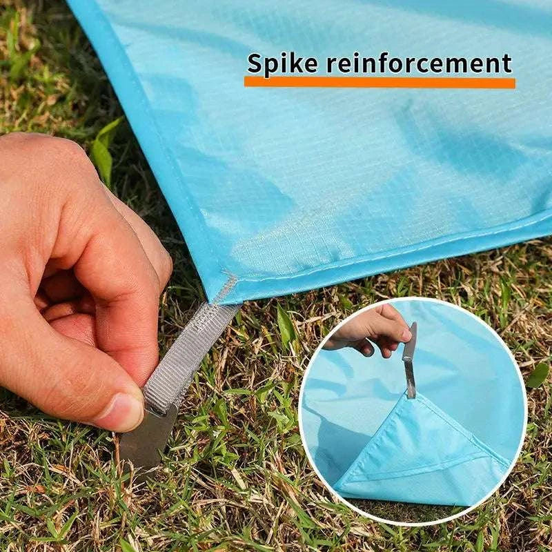 Pocket Size Waterproof Picnic Mat - Mini Foldable Beach Blanket Sand Proof Portable Outdoor Travel Mat Moisture Proof Writings On The Wall 