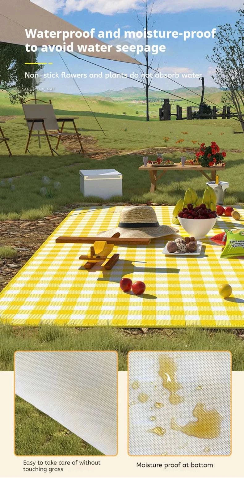 Waterproof Beach Mat Folding Mattress Portable Lightweight Picnic Mat ﻿Large Outdoor Camping Mat Writings On The Wall 