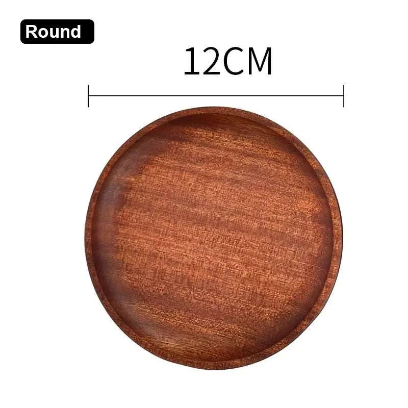 Walnut Wooden Tray Ins Wind Small Wooden Plate Japanese Rectangular Dinner Plate Cake Bread Coffee Tea Solid Wood Plate Tray Writings On The Wall 