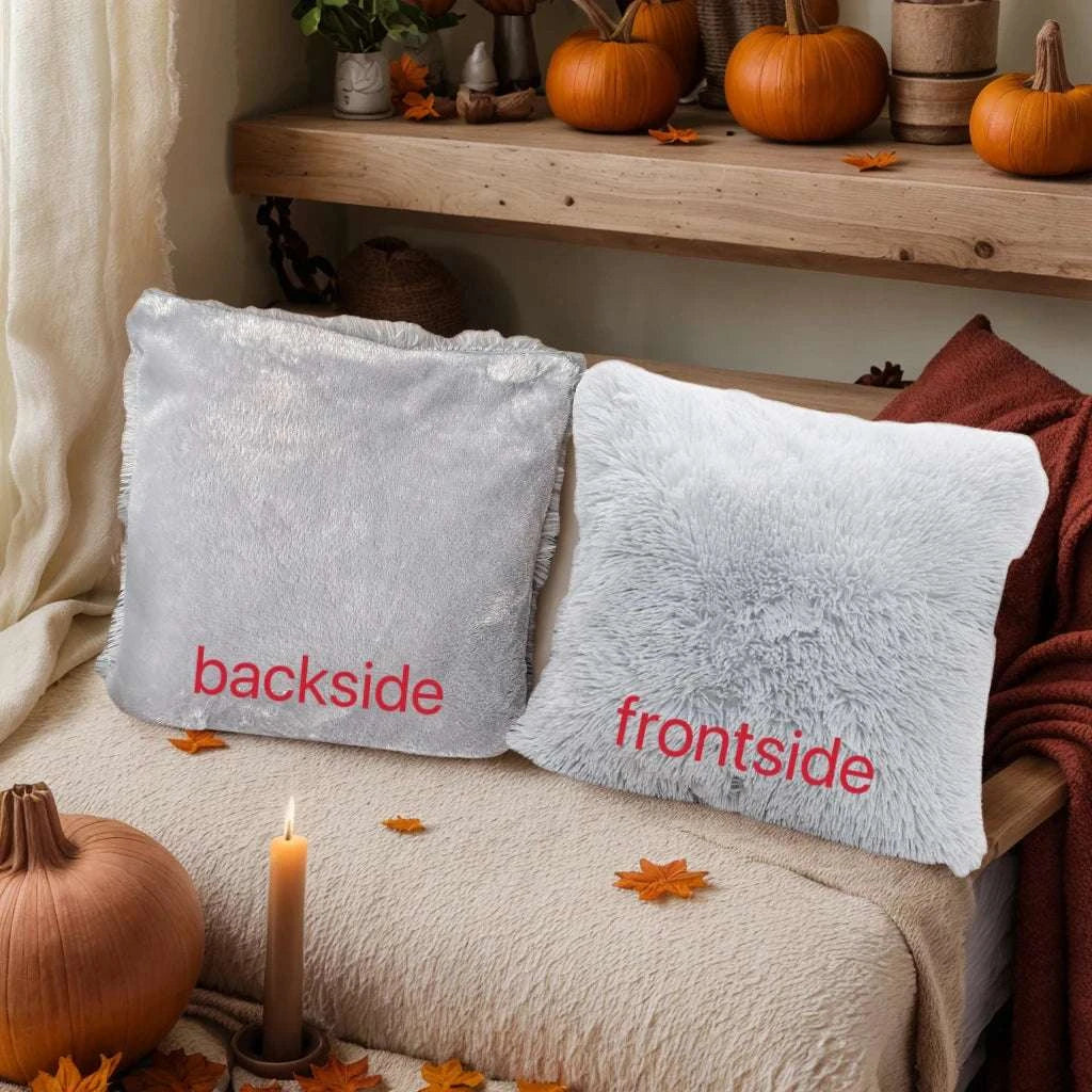 Pack of 2 Luxury Faux Fur Throw Pillow Cover Deluxe Decorative Plush Pillow Case Cushion Cover for Sofa Bedroom （no pillowcore） Writings On The Wall 