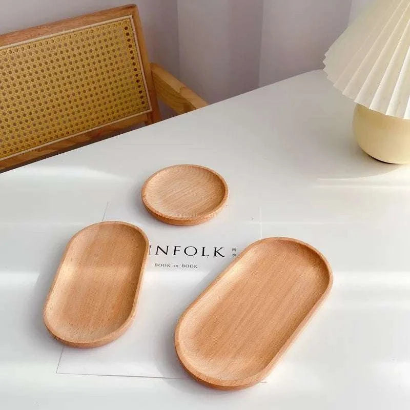 Walnut Wooden Tray Ins Wind Small Wooden Plate Japanese Rectangular Dinner Plate Cake Bread Coffee Tea Solid Wood Plate Tray Writings On The Wall 