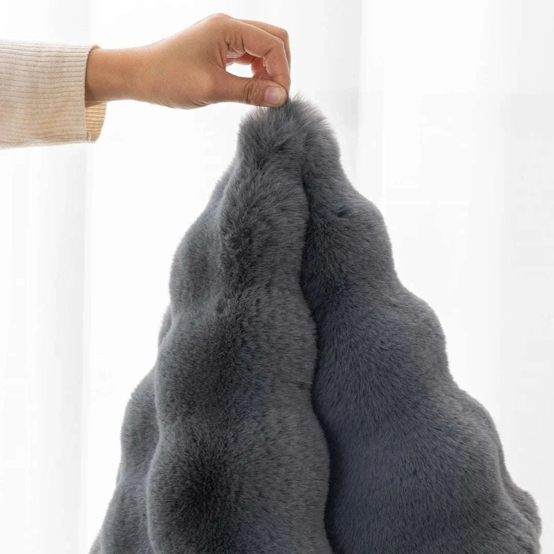 Thicken Imitation Rabbit Fur Plush Sofa Slipcover Non-slip Soft Sofa Towel Couch Cushion For Living Room Modern Home Decor Writings On The Wall 