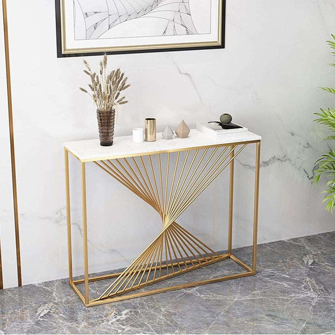 Side Console Table - Style 3 Writings On The Wall Console Table