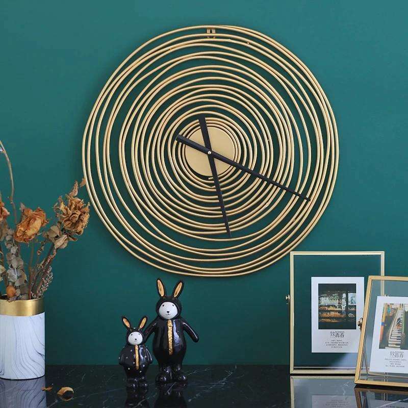 Spiral Wall Clock Writings On The Wall Metal Wall Clock