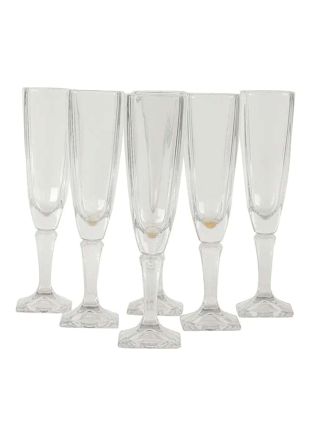 Square Champagne Glass - Set of 6 Writings On The Wall home decor