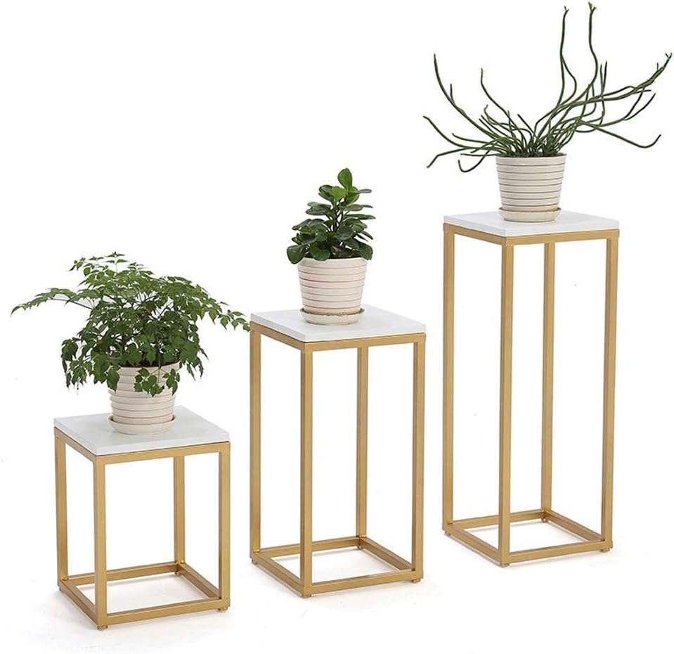 Square Top Pot Planter Stand - Set of 3 Writings On The Wall bestseller