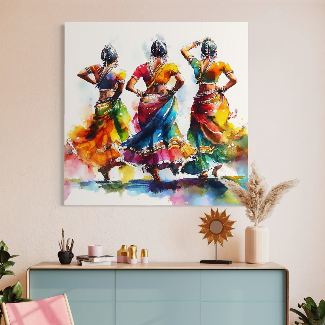 Vibrant Trio Painting - Art Print