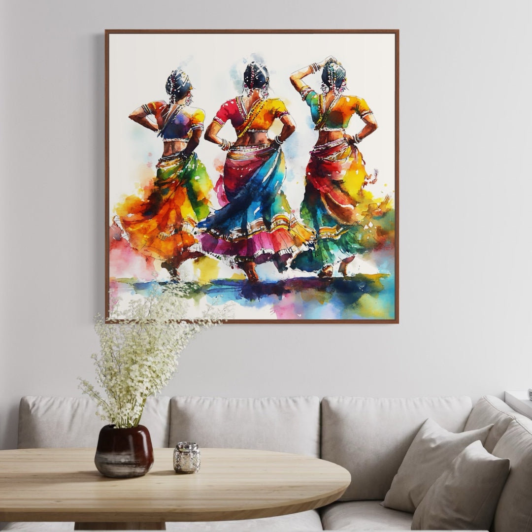 Vibrant Trio Painting - Art Print