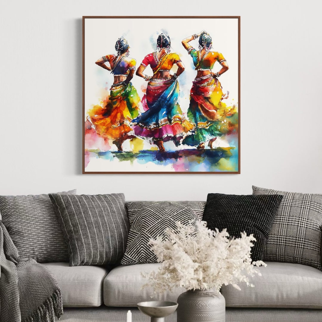 Vibrant Trio Painting - Art Print