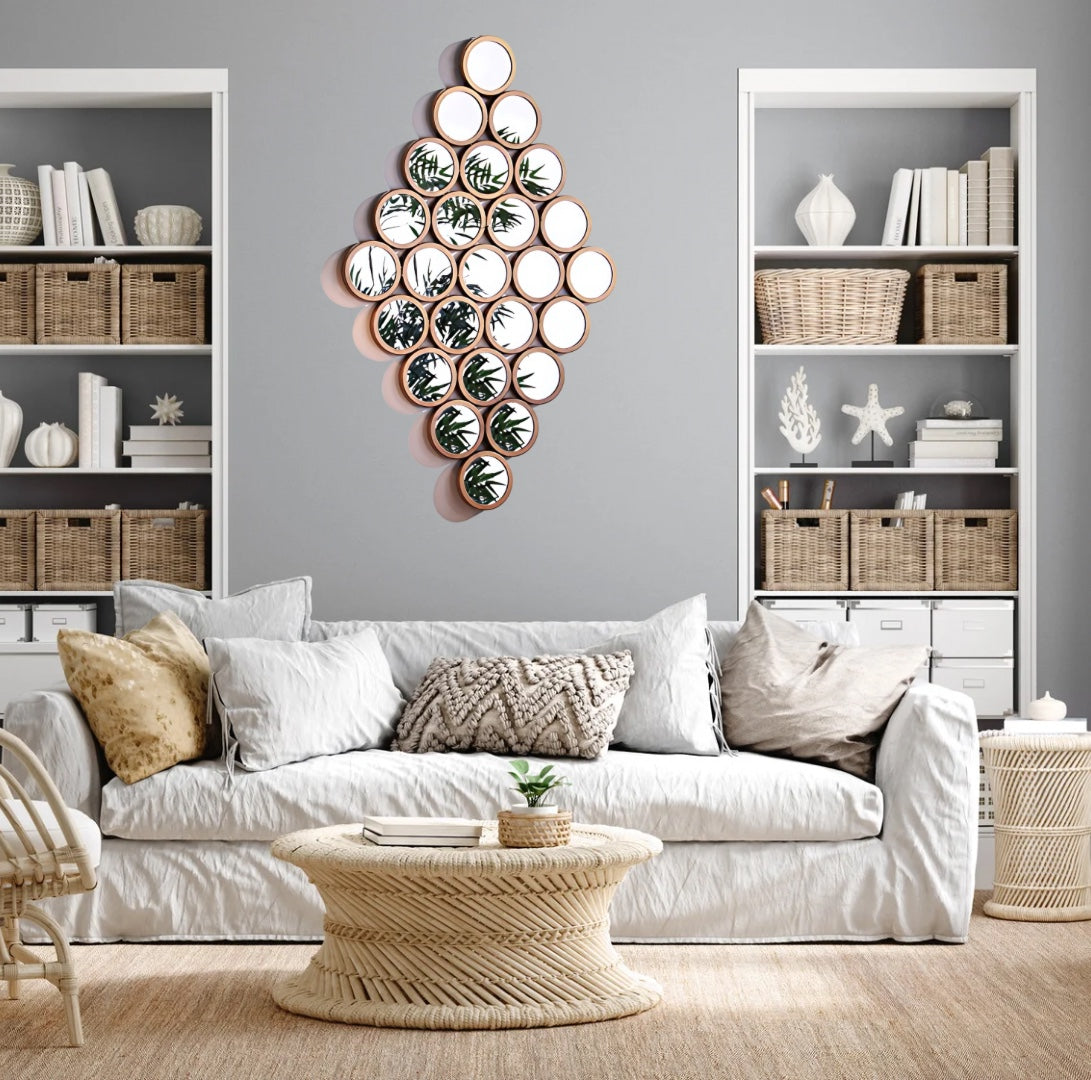 Diamond Cluster Wall Mirror