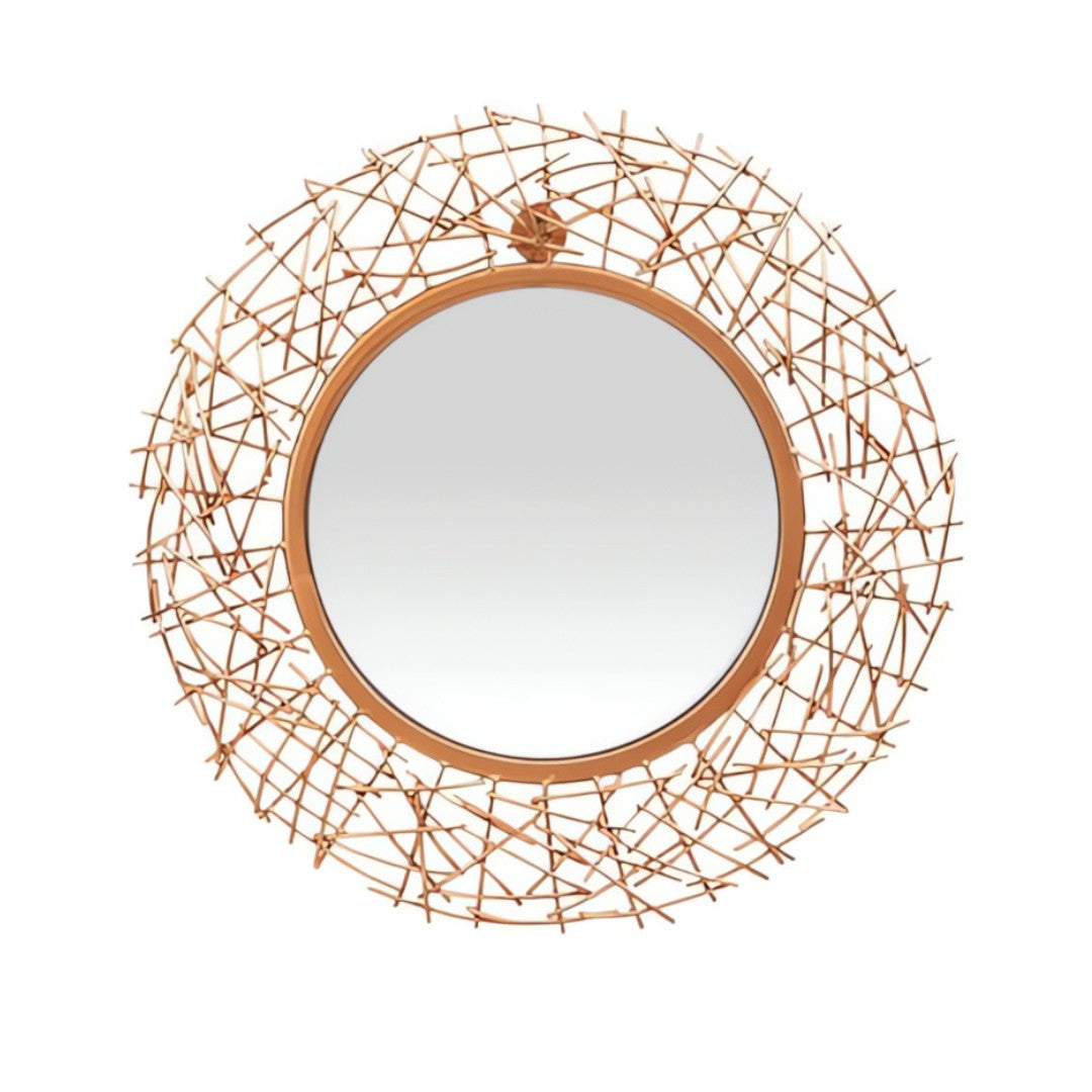 Golden Nest Round Wall Mirror