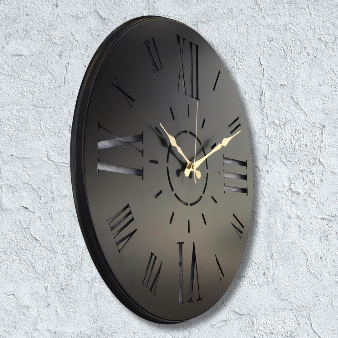 Roman Cutout Numbers Wall Clock