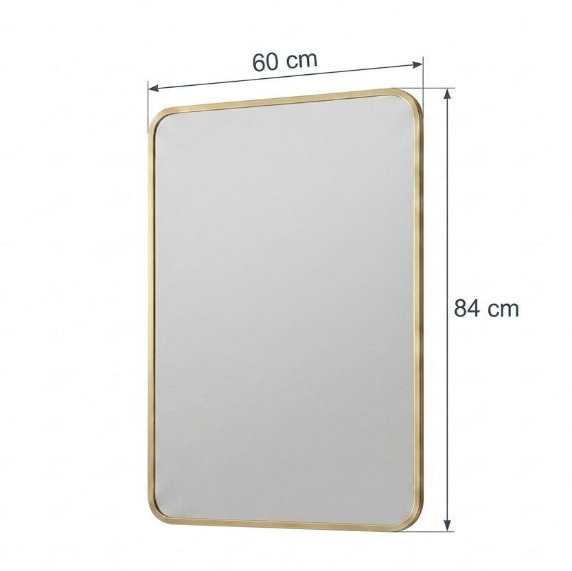 Wall Mirror with Rounded Edges by writingsonthewall
