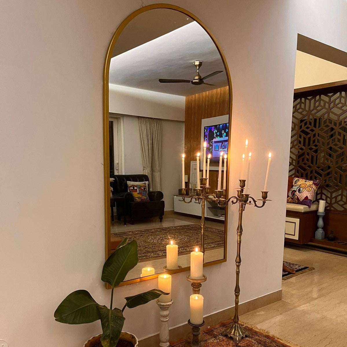 Full Length Sleek Designer Wall/Floor Mirror (Copy) Writings On The Wall Wall Mirror