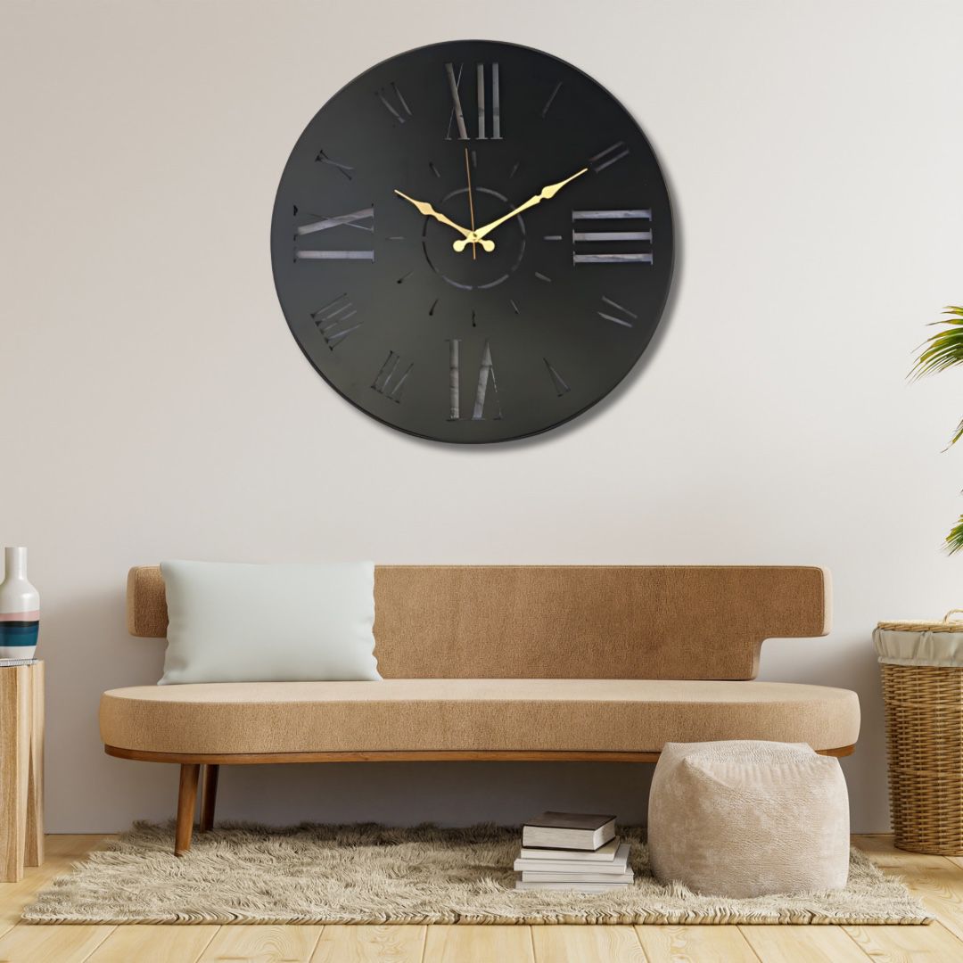 Roman Cutout Numbers Wall Clock