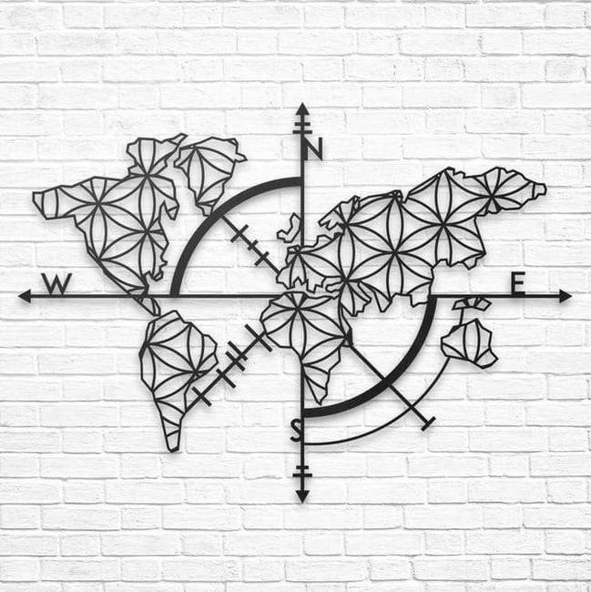 World Map Wall Hanging Writings On The Wall Wall Hanging