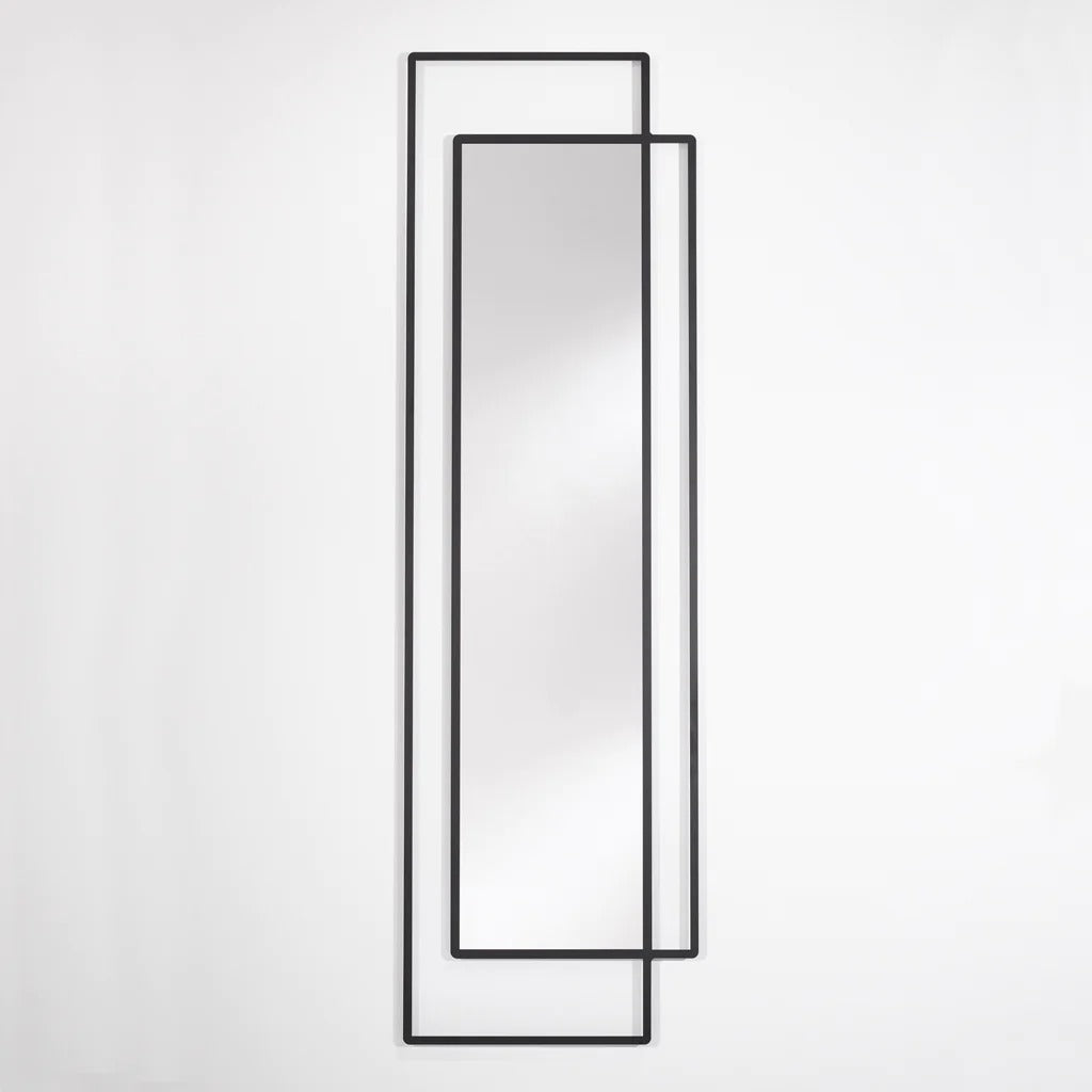 Geometric Full Length Wall Mirror