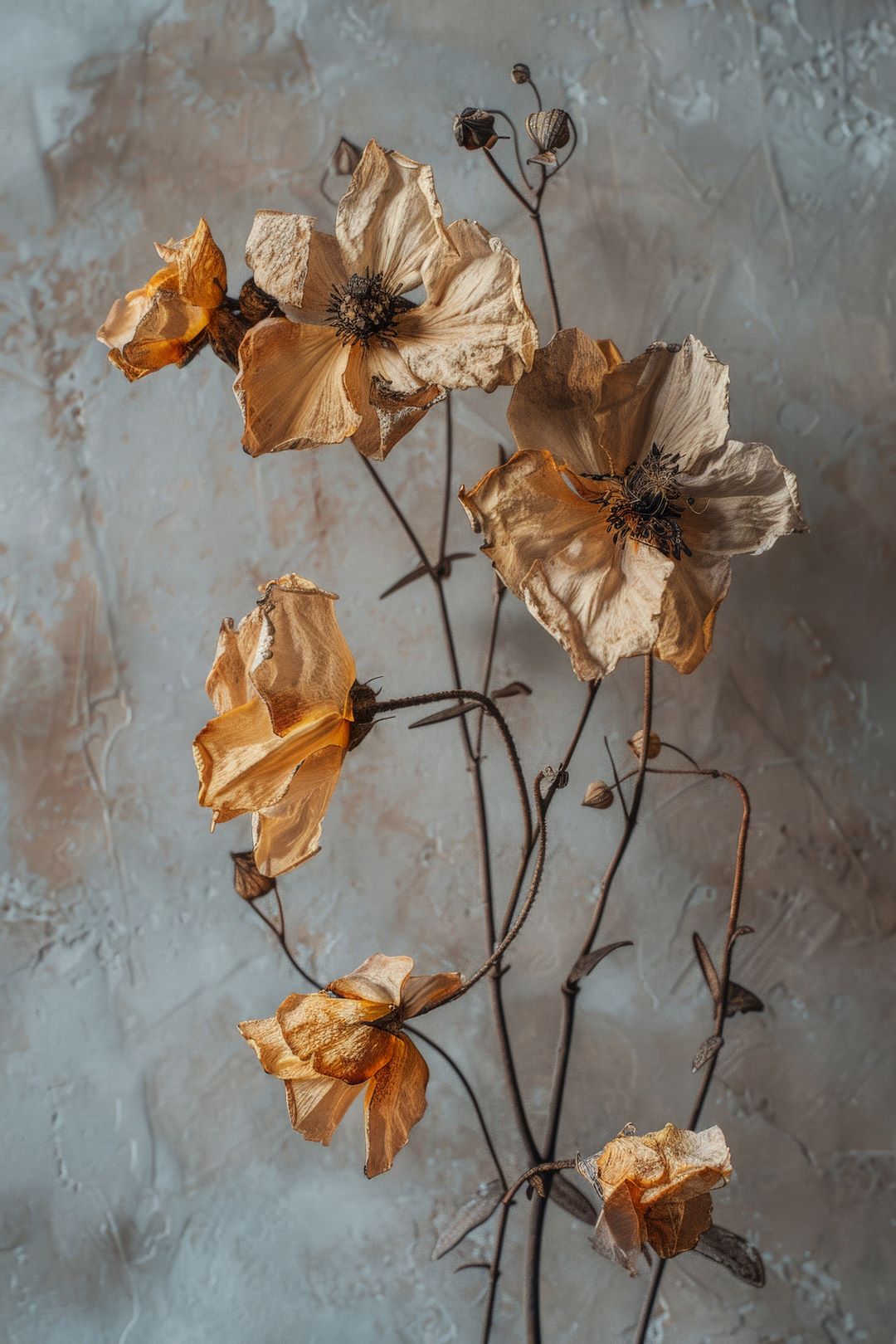 Dreamy Dried Blooms Botanical Painting - Art Print