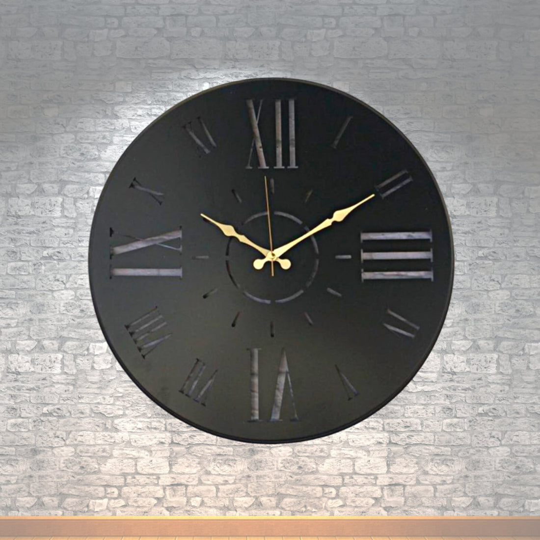 Roman Cutout Numbers Wall Clock