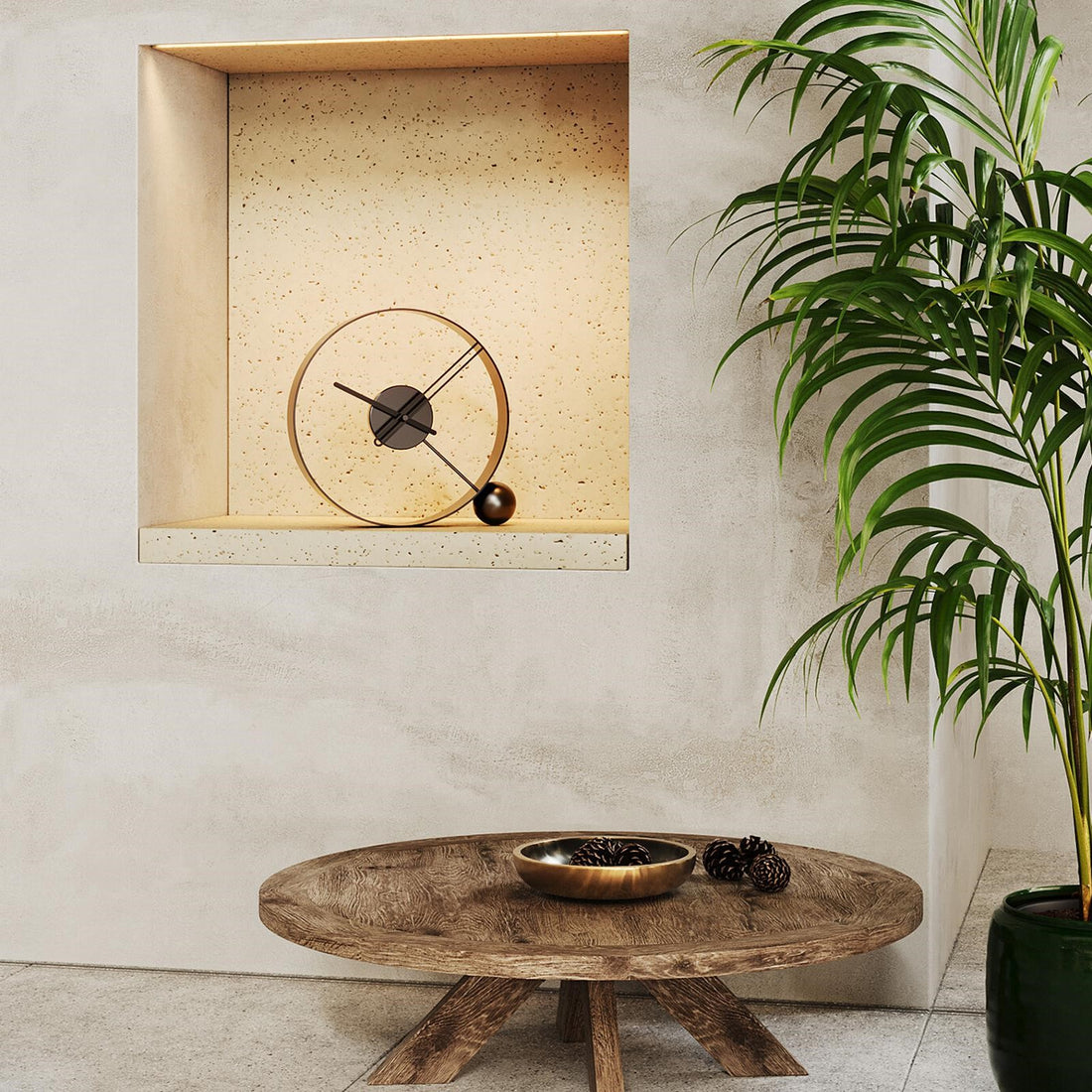 Designer Metal Table Clock