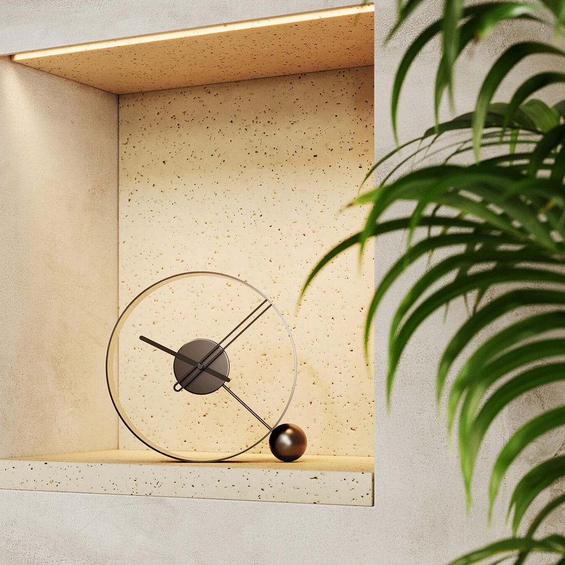 Designer Metal Table Clock