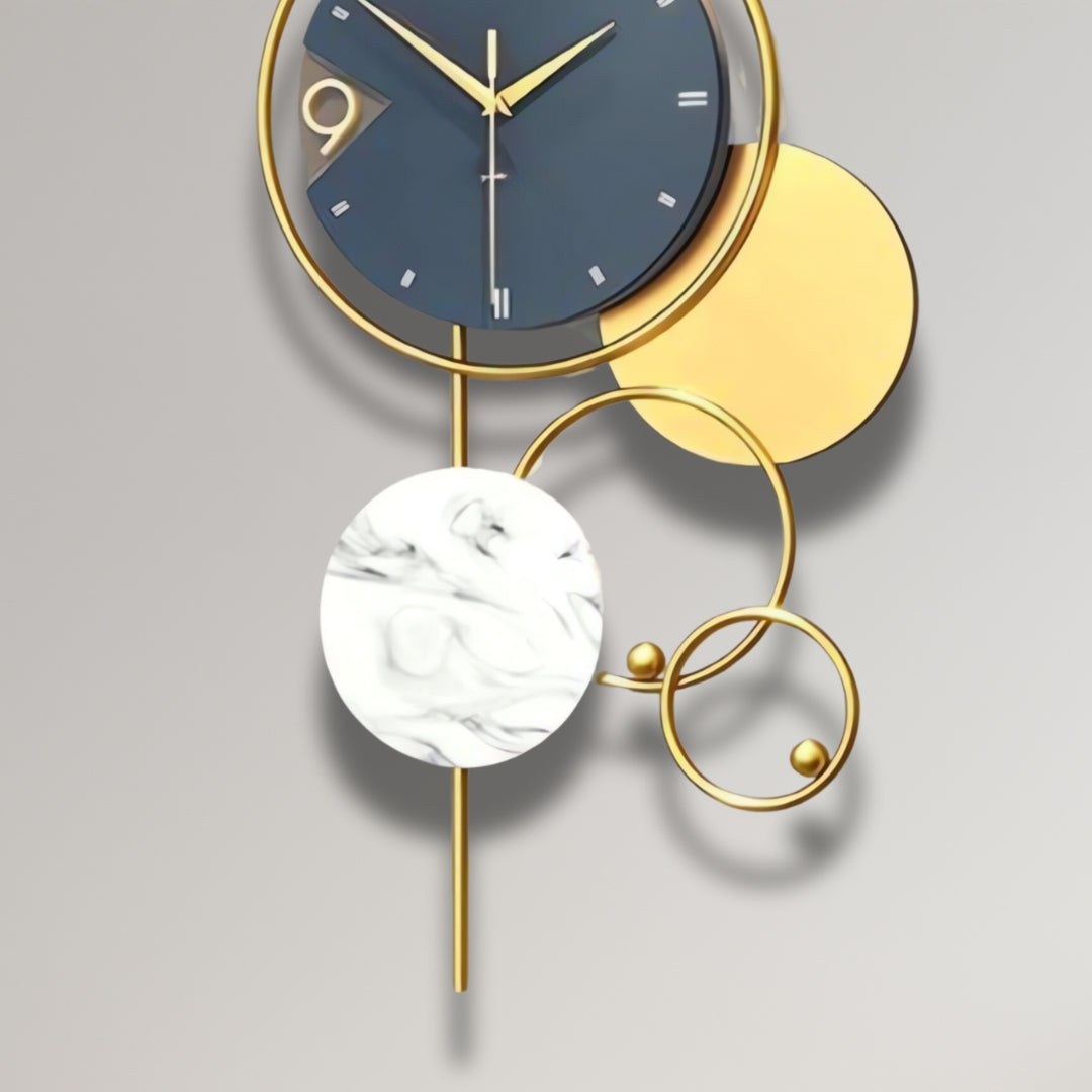 Multi-circle Vertical Designer Wall Clock