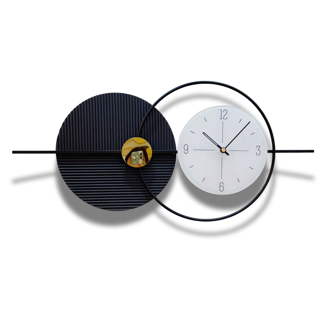 Black and White Designer Wall Clock