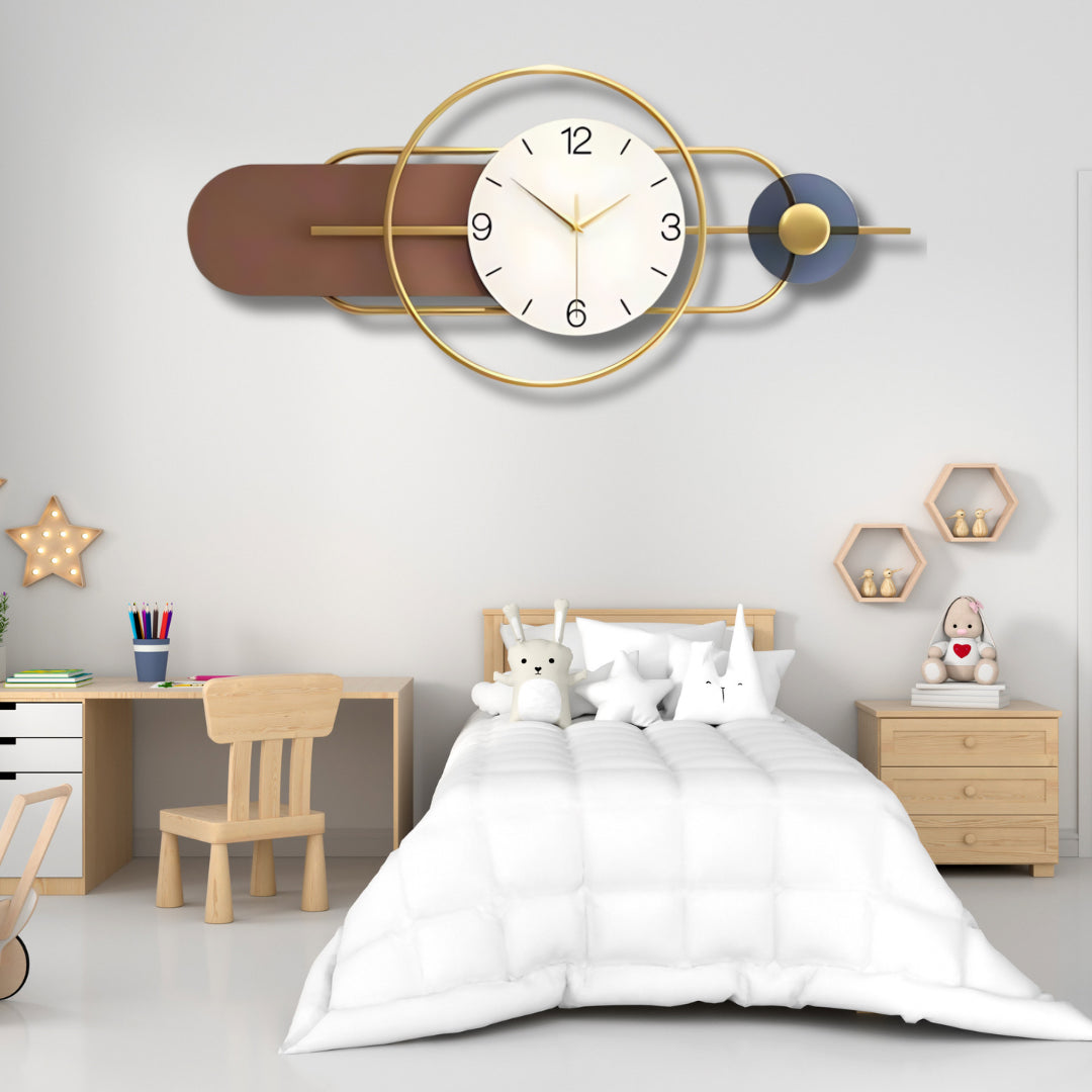 Geometric Multi-tone Designer Wall Clock