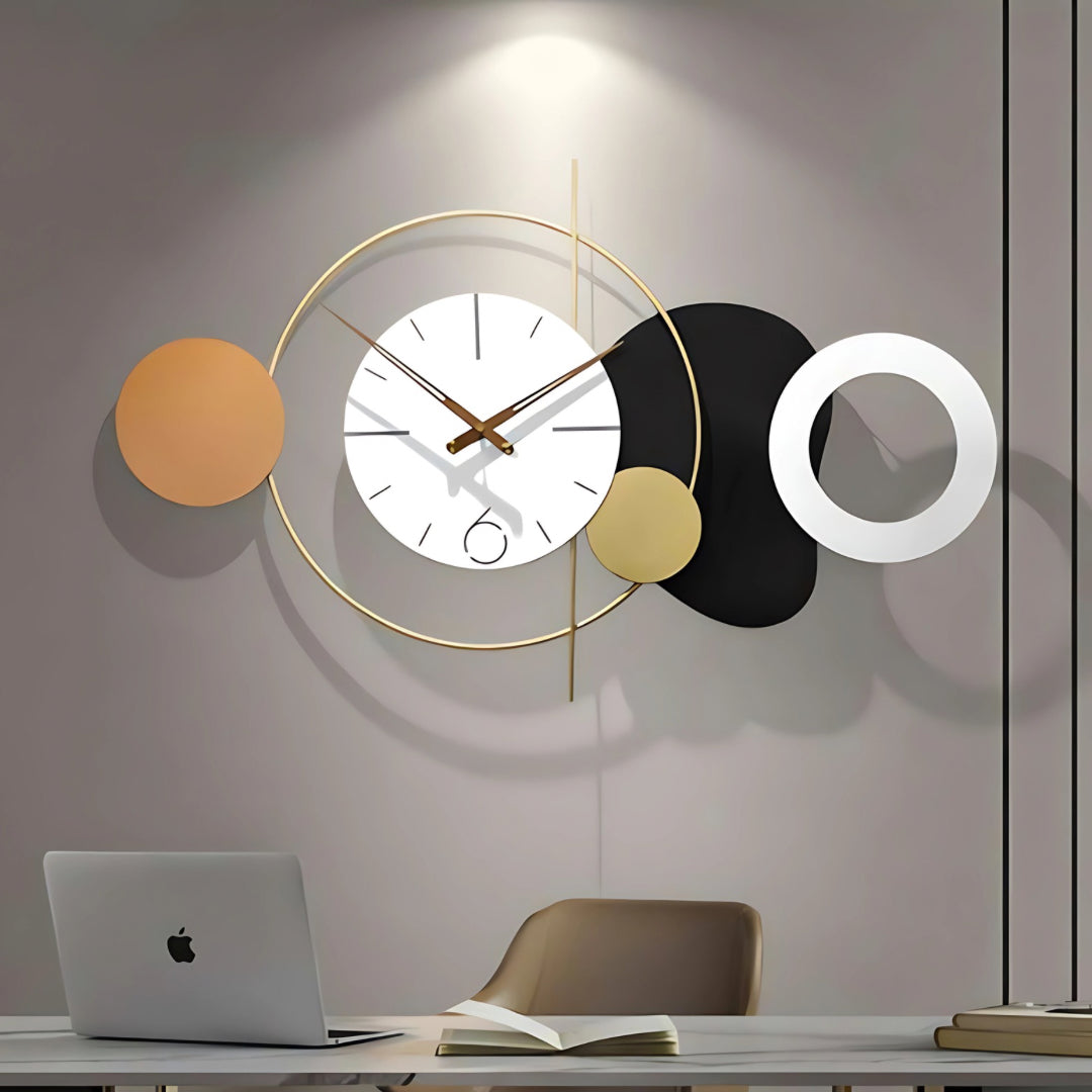 Minimalist Multi-Tone Designer Wall Clock