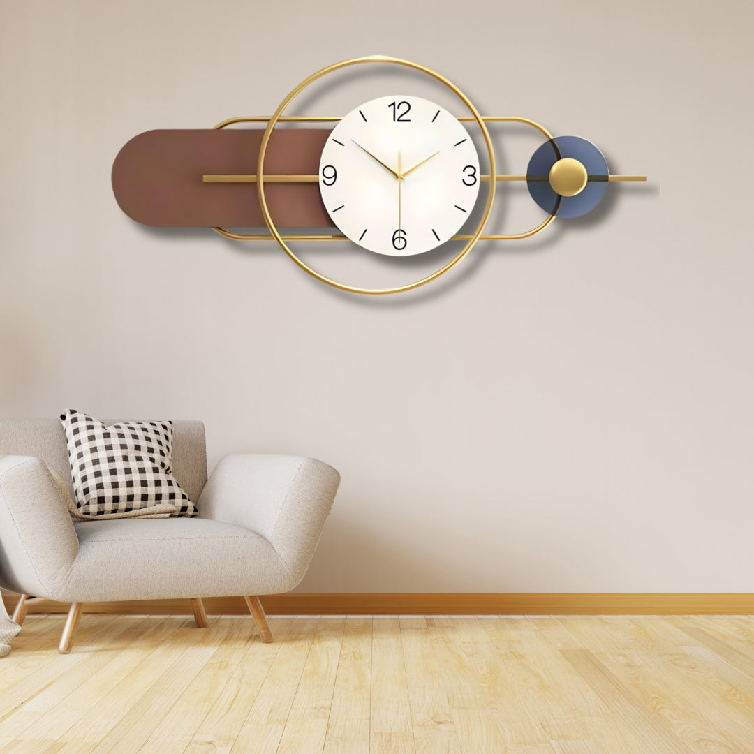 Geometric Multi-tone Designer Wall Clock